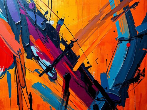 Kinetic Reverie: The Dance of Motion di Theo Nartey, Stampa in vendita su Singulart