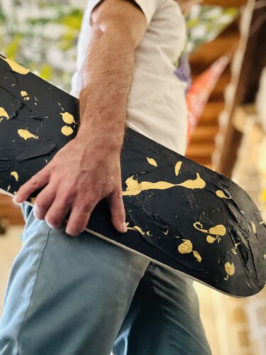 Skateboard "Pépites" von Bruno Planade, Malerei kaufen auf Singulart