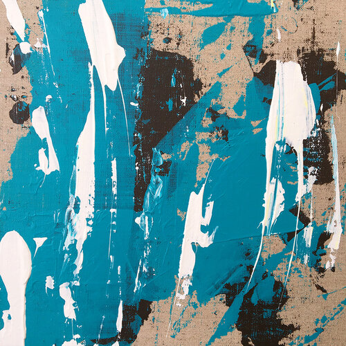 Griffures d'ours Turquoise par Bruno Planade, Peinture en vente sur Singulart