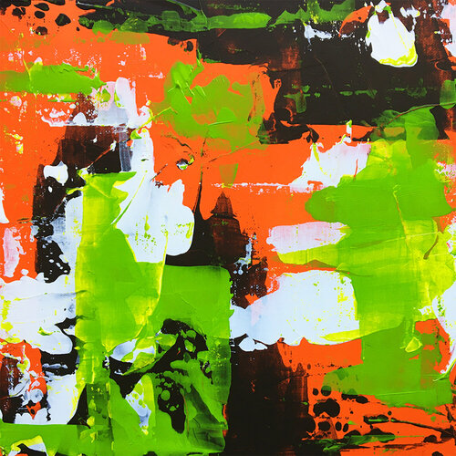 Wild Orange .2 par Bruno Planade, Peinture en vente sur Singulart