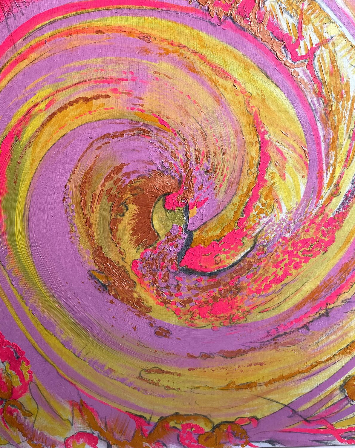 Spiral of Life Eva Neeracher Originalgemälde zu verkaufen