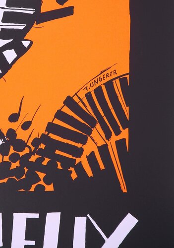 Chat Pianiste : Montreux jazz Festival by Tomi Ungerer, Print for Sale on Singulart