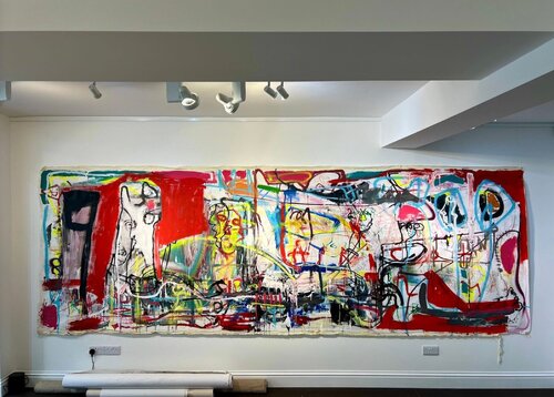 The Dichotomy of Pastime Silhouettes by James Green, Painting for Sale on Singulart