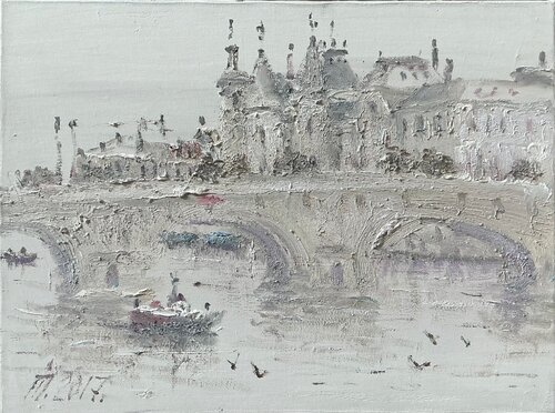 "On the Seine" by Ivan Pylypenko, 絵画 for Sale on Singulart