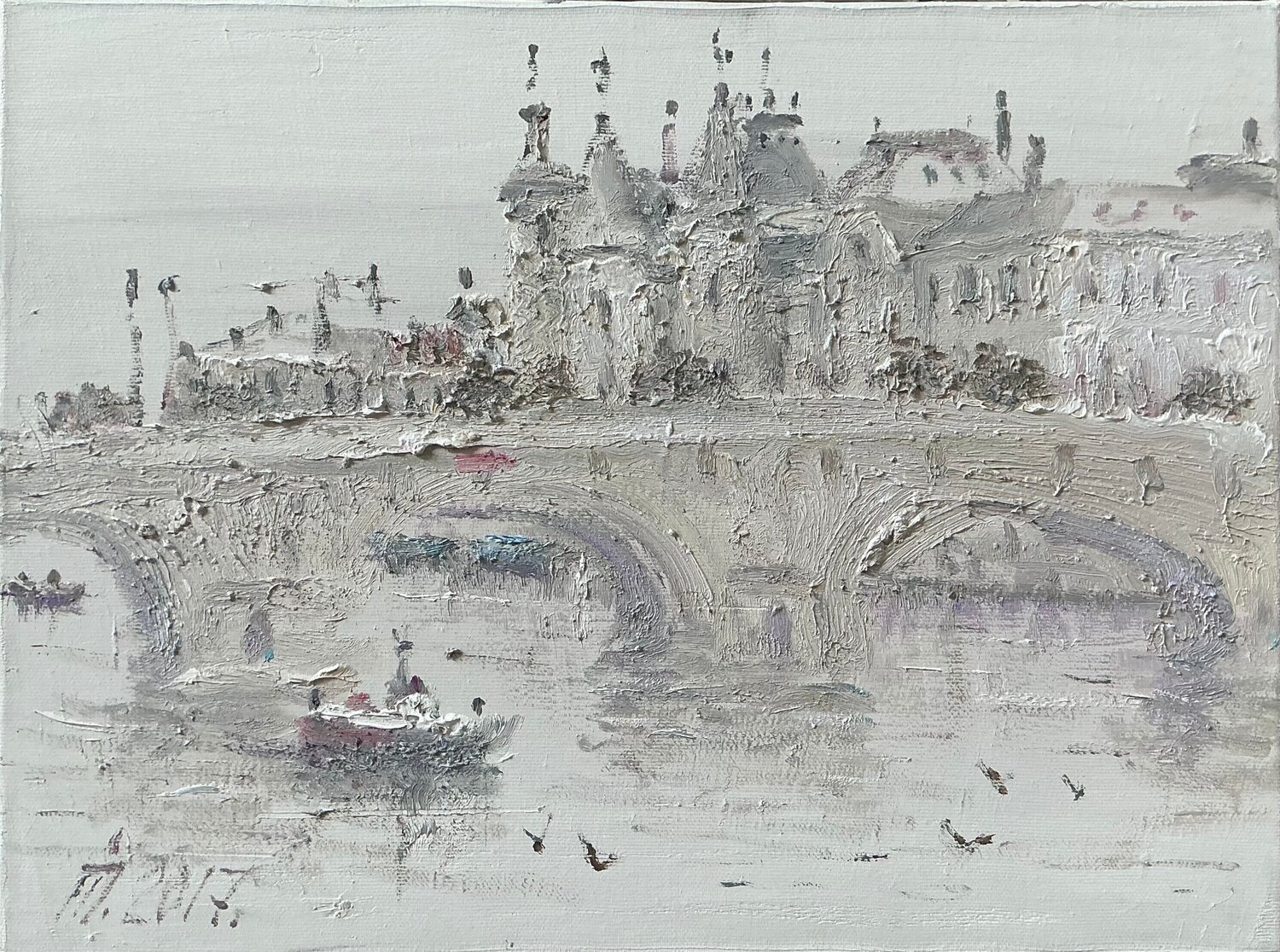 "On the Seine" Ivan Pylypenko Original painting for sale