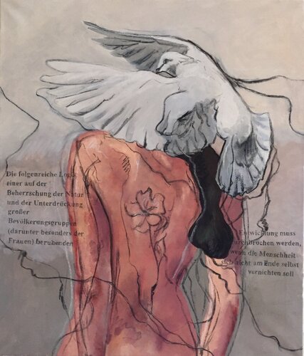 The averted side von Mirette Bakir, Malerei kaufen auf Singulart