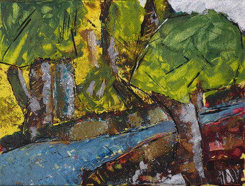 Am Waldrand (KK 0004) van Esberg, Schilderij te koop op Singulart