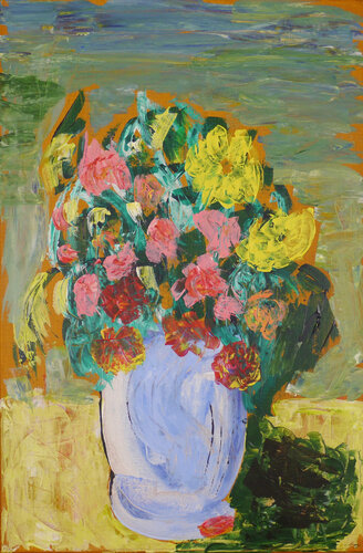 Stillleben mit Blumen (KK 0009) van Esberg, Schilderij te koop op Singulart