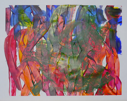 ohne Titel (AM 0024) van Esberg, Schilderij te koop op Singulart