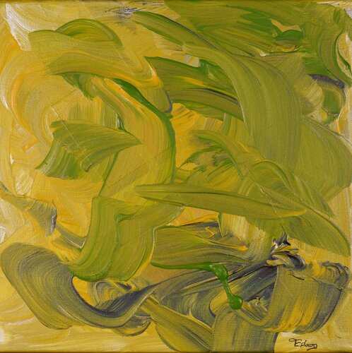 AK 0068 (Grüne Kreaturen) van Esberg, Schilderij te koop op Singulart