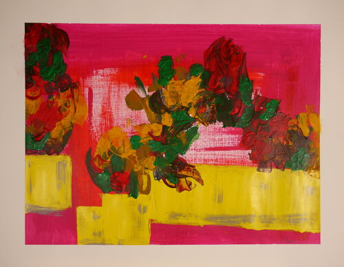 Blumenfenster (AM 0042) by Esberg, Painting for Sale on Singulart