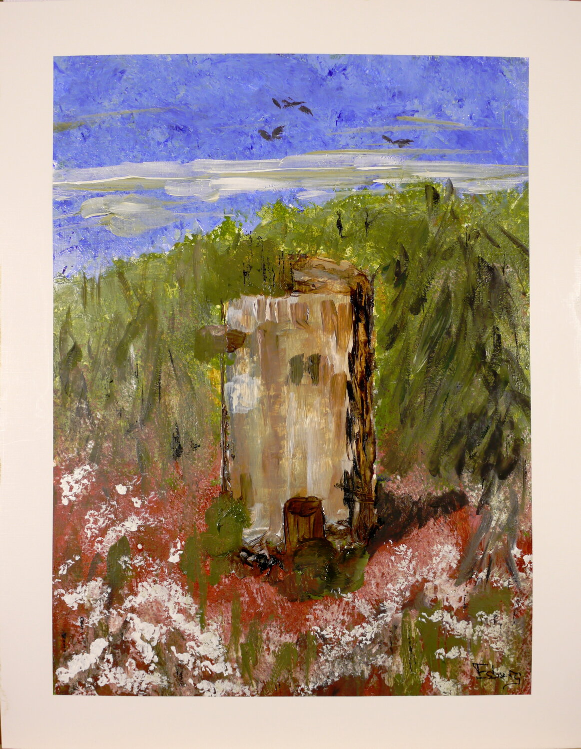 Verfallener Leuchtturm (KM 0012) Esberg Original painting for sale