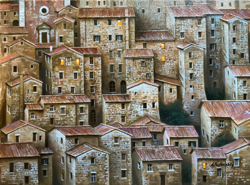 ETERNITY IN THE MOUNTAINS di Alexei Butyrskiy, Pittura in vendita su Singulart