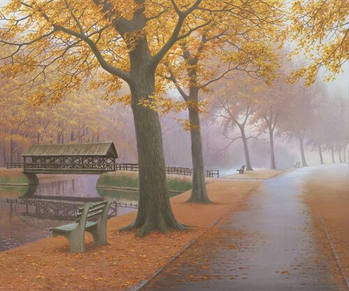 AUTUMN SECRET di Alexei Butyrskiy, Pittura in vendita su Singulart