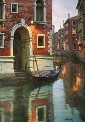 GONDOLA D'AMORE di Alexei Butyrskiy, Pittura in vendita su Singulart