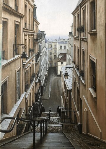 MORNING IN MONTMARTRE di Alexei Butyrskiy, Pittura in vendita su Singulart