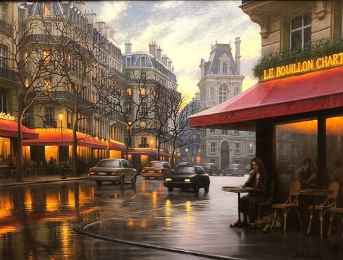 PLEASANT EVENING di Alexei Butyrskiy, Pittura in vendita su Singulart