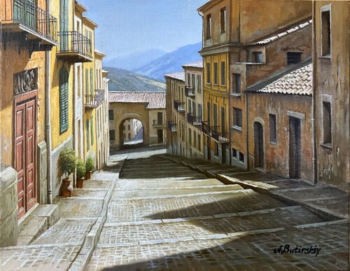 SICILIAN STREET di Alexei Butyrskiy, Pittura in vendita su Singulart