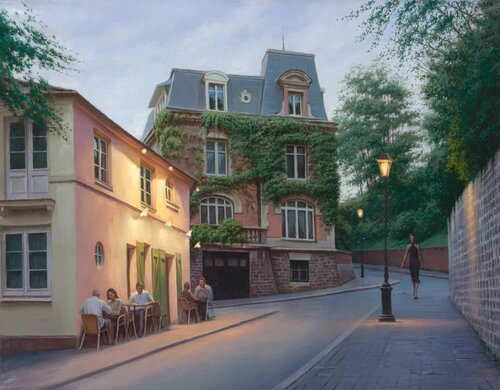 STROLL IN MONTMARTRE di Alexei Butyrskiy, Pittura in vendita su Singulart