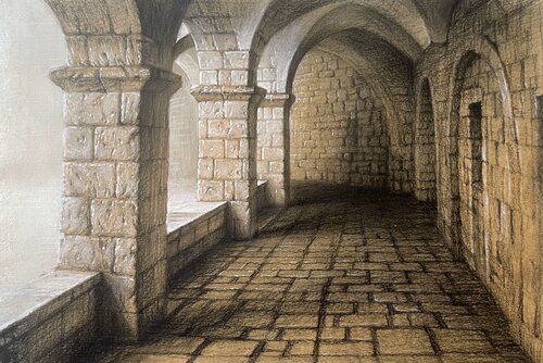 CURVED BY CENTURIES di Alexei Butyrskiy, Pittura in vendita su Singulart