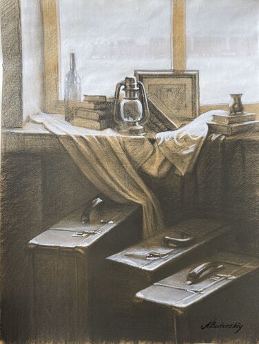 TIME TO LEAVE di Alexei Butyrskiy, Pittura in vendita su Singulart