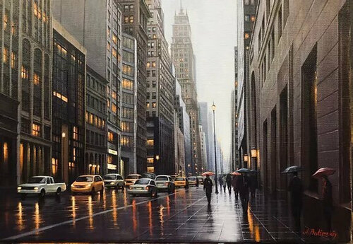 NOVEMBER NEW YORK van Alexei Butyrskiy, Schilderij te koop op Singulart