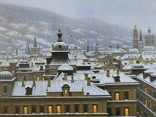 SNOWY EVENING IN PRAGUE Alexei Butyrskiy