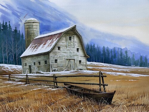 AUTUMN SERENITY di Alexei Butyrskiy, Pittura in vendita su Singulart