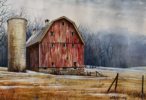 END OF WINTER di Alexei Butyrskiy, Pittura in vendita su Singulart