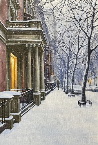 SILENT SNOWFALL di Alexei Butyrskiy, Pittura in vendita su Singulart
