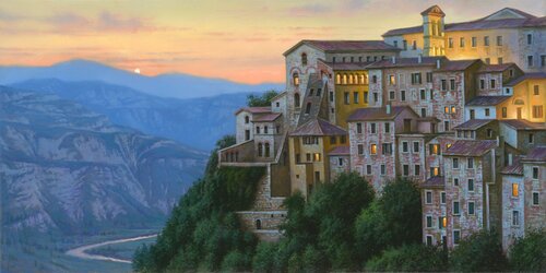 WHISPER OF THE ETERNAL HILLS de Alexei Butyrskiy, Impresión a la venta en Singulart