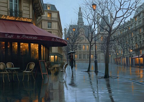 LE BISTRO van Alexei Butyrskiy, Afdruk te koop op Singulart