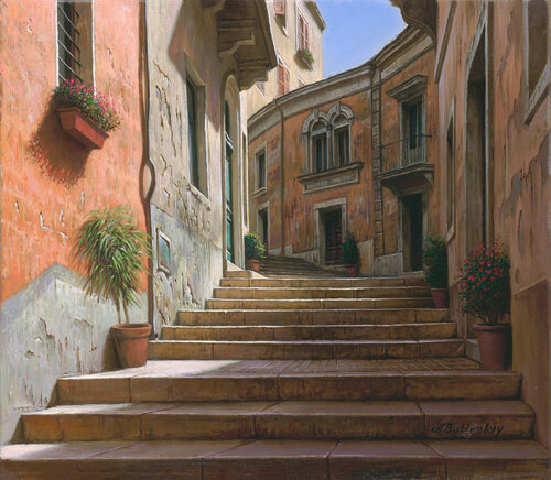 STEPS OF ASSISI di Alexei Butyrskiy, Stampa in vendita su Singulart