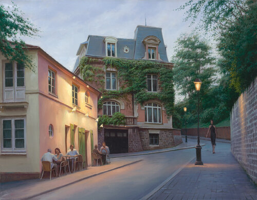 STROLL IN MONTMARTRE di Alexei Butyrskiy, Stampa in vendita su Singulart