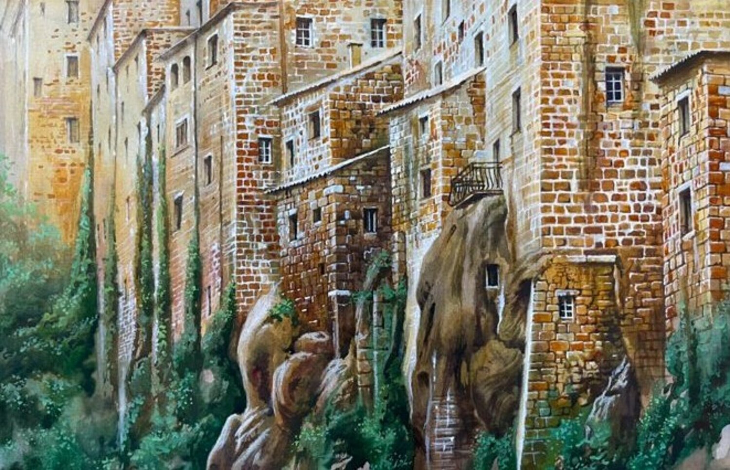 CURVED OF STONES Alexei Butyrskiy Originalgemälde zu verkaufen