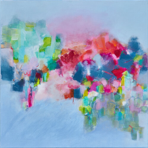 Farbpoesie I (Floating Garden) by Birgit Theissen-Becker, 絵画 for Sale on Singulart