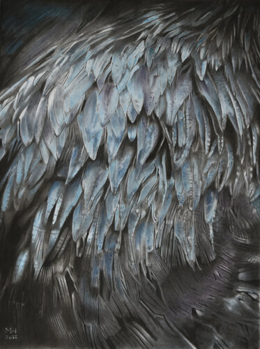Blauer Schmetterling de Marc Häberlin, Pintura a la venta en Singulart