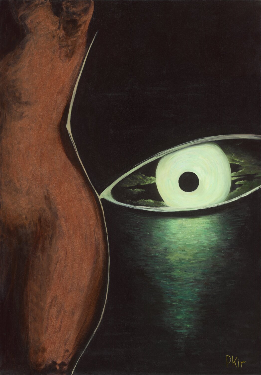 Kuindzhi Magritte Pavel Kiryukhantsev Original painting for sale