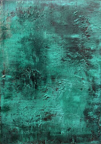Emerald Silence van Viki Smoliar, Schilderij te koop op Singulart