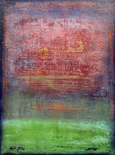 The tide in red reflections de Viki Smoliar, Pintura a la venta en Singulart