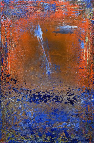 Rusty Sky, Blue Abyss von Viki Smoliar, Malerei kaufen auf Singulart