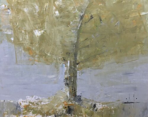 Wyoming Trees par griff griffin, Peinture en vente sur Singulart