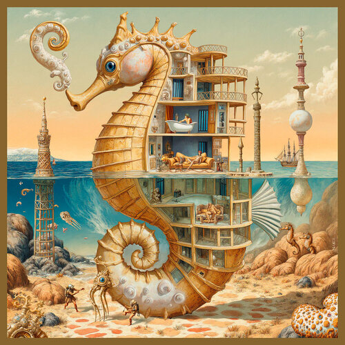 "Sea Horse (Hippocampus)" von Natalia Kolpakova, Druck kaufen auf Singulart