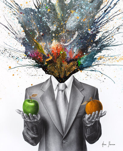 Universal Ambiguity (Hand Embellished Giclée) van Ashvin Harrison, Afdruk te koop op Singulart