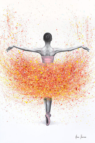 French Flower Dancer (Hand Embellished Giclée) van Ashvin Harrison, Afdruk te koop op Singulart