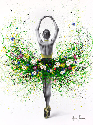 Flower Garden Dancer (Giclée) van Ashvin Harrison, Afdruk te koop op Singulart