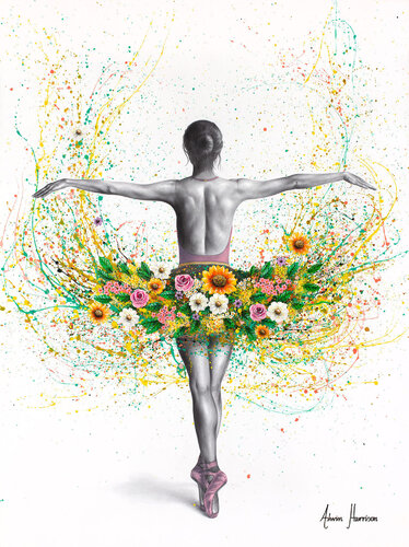 Spring Floral Dancer (Giclée) van Ashvin Harrison, Afdruk te koop op Singulart