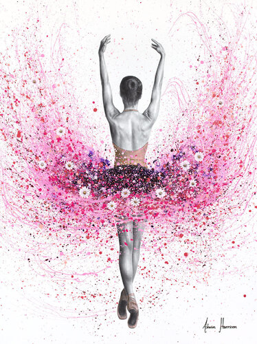 Flower Fantasy Ballerina (Hand Embellished Giclée) by Ashvin Harrison, Print for Sale on Singulart