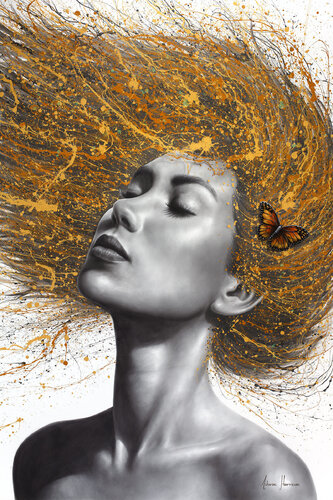 Wings Of The Whisperer (Original Hand Painting) von Ashvin Harrison, Malerei kaufen auf Singulart