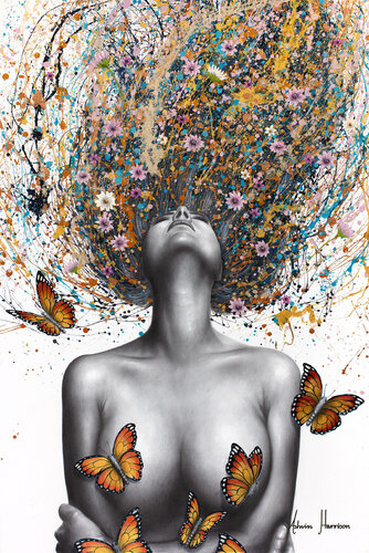 Monarch Rising (Original Hand Painting) van Ashvin Harrison, Schilderij te koop op Singulart